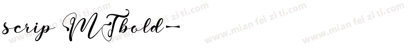 scrip MTbold字体转换